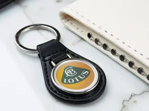 Lotus Benutzerdefinierte Leder Schlüsselanhänger Hochwertig X